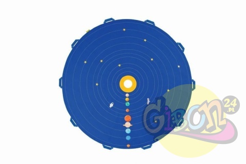 CHUSTA EDUKACYJNA UKŁAD SŁONECZNY 140CM + 21 ELEMENTÓW / ZESTAW CHUSTA EDUKACYJNA UKŁAD SŁONECZNY 140CM + 21 ELEMENTÓW / ZESTAW