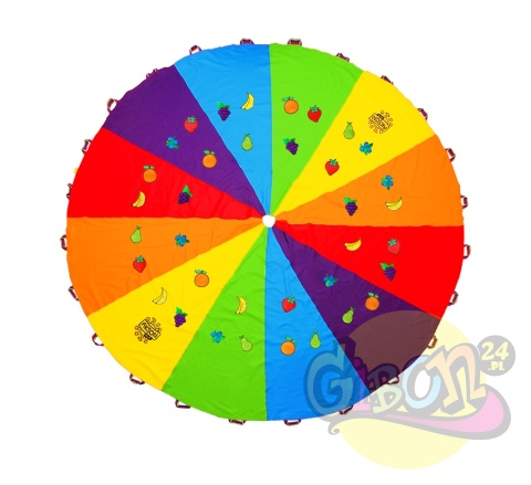 CHUSTA EDUKACYJNA Z RZEPAMI 3M + 36 OWOCÓW / ZESTAW CHUSTA EDUKACYJNA Z RZEPAMI 3M + 36 OWOCÓW / ZESTAW