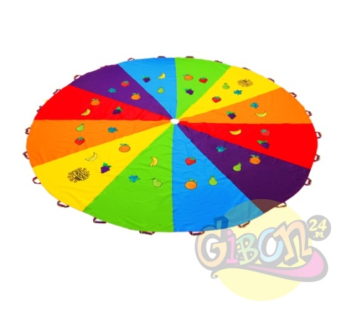 CHUSTA EDUKACYJNA Z RZEPAMI 3M + 36 OWOCÓW / ZESTAW CHUSTA EDUKACYJNA Z RZEPAMI 3M + 36 OWOCÓW / ZESTAW