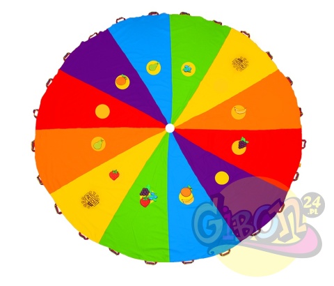 CHUSTA EDUKACYJNO ANIMACYJNA DUŻE RZEPY 3M + 12 OWOCÓW / ZESTAW CHUSTA EDUKACYJNO ANIMACYJNA DUŻE RZEPY 3M + 12 OWOCÓW / ZESTAW