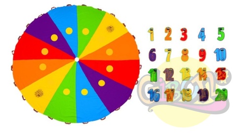 CHUSTA EDUKACYJNO ANIMACYJNA DUŻE RZEPY 3M + 20 LICZB / ZESTAW CHUSTA EDUKACYJNO ANIMACYJNA DUŻE RZEPY 3M + 20 LICZB / ZESTAW