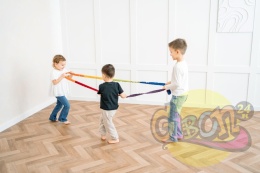 GUMA SENSORYCZNA DO ANIMACJI TĘCZOWA 7M