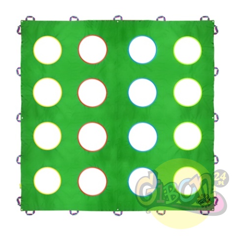 MATA ANIMACYJNA Z OTWORAMI KWADRAT 2X2M ZIELONA MATA ANIMACYJNA Z OTWORAMI KWADRAT 2X2M ZIELONA