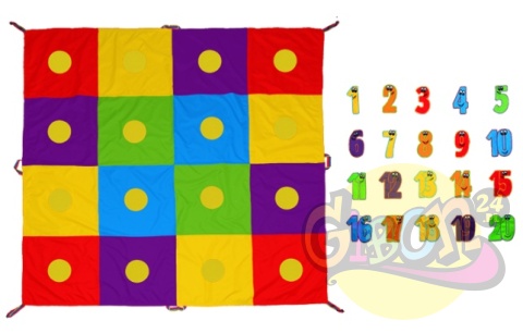 MATA EDUKACYJNA SZACHOWNICA 2X2M + 20 LICZB / ZESTAW MATA EDUKACYJNA SZACHOWNICA 2X2M + 20 LICZB / ZESTAW