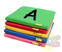 PODUSZKI KWADRATOWE ALFABET (A-Z) 26 SZT. EKOSKÓRA