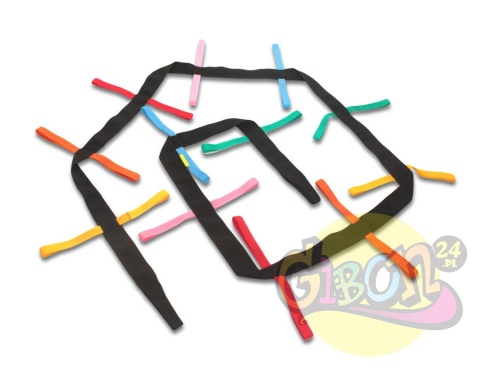 TAŚMA SPACEROWA CZARNA 4,3M WĄŻ GĄSIENICA TAŚMA SPACEROWA CZARNA 4,3M WĄŻ GĄSIENICA