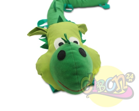 WĄŻ SPACEROWY ZIELONY SMOK 5M GĄSIENICA