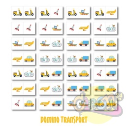 GRA DOMINO TRANSPORT XXL 28 ELEMENTÓW