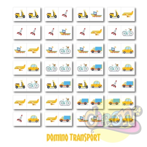 GRA DOMINO TRANSPORT XXL 28 ELEMENTÓW