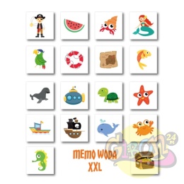 GRA MEMO WODA XXL - 36 ELEMENTÓW