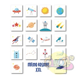 GRA MEMO KOSMOS XXL - 36 ELEMENTÓW
