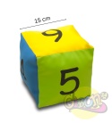 KOSTKA EDUKACYJNA CYFRY 15 CM