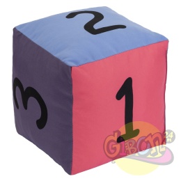 KOSTKA EDUKACYJNA PASTELOWA CYFRY 20 CM