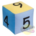KOSTKA EDUKACYJNA PASTELOWA CYFRY 20 CM