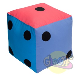 KOSTKA EDUKACYJNA PASTELOWA KROPKI 20 CM