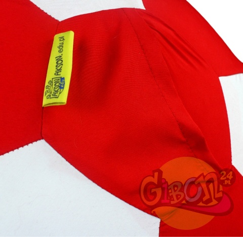 PIŁKA BALONOWA BIAŁO-CZERWONA 30CM