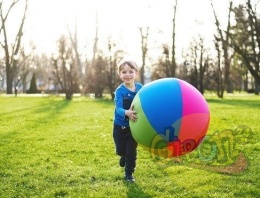 PIŁKA BALONOWA W LIŚCIE XXL 85CM