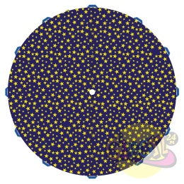 SPADACHRON ANIMACYJNY 1,5M GWIAZDY 12 UCHWYTÓW