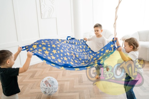 SPADACHRON ANIMACYJNY 1,5M GWIAZDY 12 UCHWYTÓW