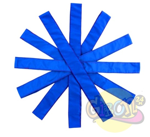 SZARFY GIMNASTYCZNE NIEBIESKIE ZESTAW 6SZT.