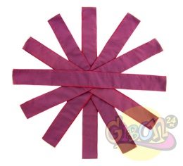 SZARFY GIMNASTYCZNE FIOLETOWE ZESTAW 6SZT.