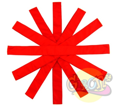 SZARFY GIMNASTYCZNE CZERWONE ZESTAW 6SZT.