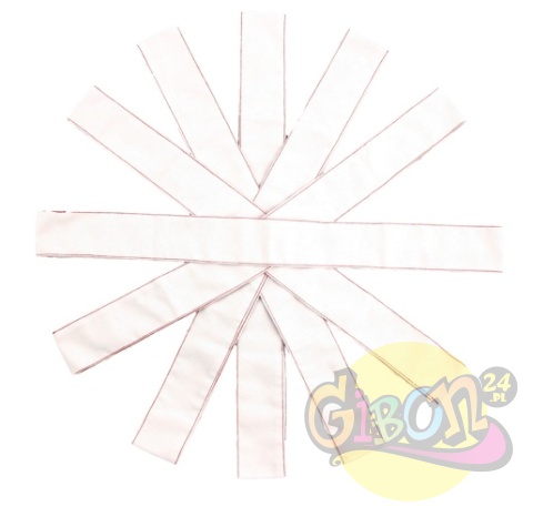 SZARFY GIMNASTYCZNE BIAŁE ZESTAW 6SZT.