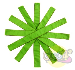 SZARFY GIMNASTYCZNE ZIELONE ZESTAW 6SZT.