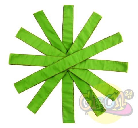 SZARFY GIMNASTYCZNE ZIELONE ZESTAW 6SZT.