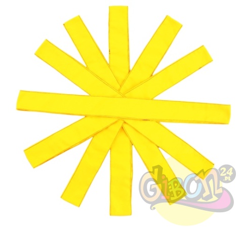 SZARFY GIMNASTYCZNE ŻÓŁTE ZESTAW 6SZT.